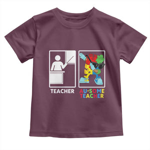 Funny Au Some Teacher Toddler T Shirt Autism Acceptance Special Education Gift