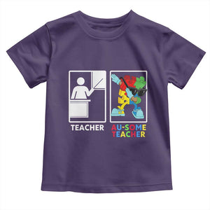 Funny Au Some Teacher Toddler T Shirt Autism Acceptance Special Education Gift