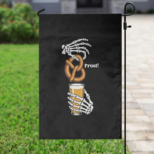Prost Beer Lover Skeleton Hands German Festival Graphic Garden Flag