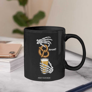 Prost Beer Lover Skeleton Hands German Festival Graphic Coffee Mug