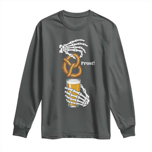 Prost Beer Lover Skeleton Hands German Festival Graphic Long Sleeve Shirt