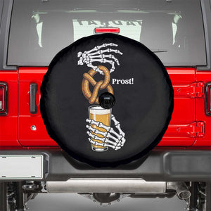 Prost Beer Lover Skeleton Hands German Festival Graphic Spare Tire Cover