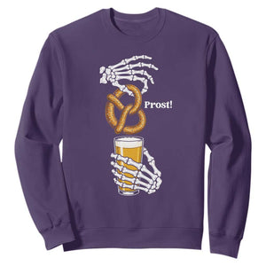 Prost Beer Lover Skeleton Hands German Festival Graphic Sweatshirt