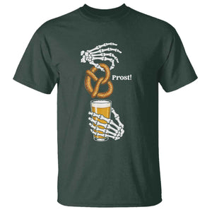 Prost Beer Lover Skeleton Hands German Festival Graphic T Shirt