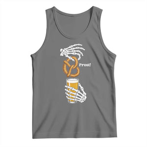 Prost Beer Lover Skeleton Hands German Festival Graphic Tank Top