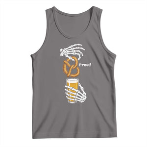 Prost Beer Lover Skeleton Hands German Festival Graphic Tank Top