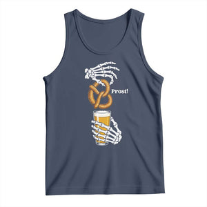 Prost Beer Lover Skeleton Hands German Festival Graphic Tank Top
