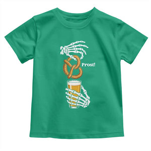 Prost Beer Lover Skeleton Hands German Festival Graphic Toddler T Shirt