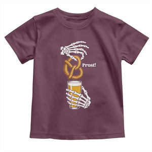 Prost Beer Lover Skeleton Hands German Festival Graphic Toddler T Shirt