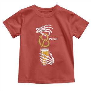 Prost Beer Lover Skeleton Hands German Festival Graphic Toddler T Shirt