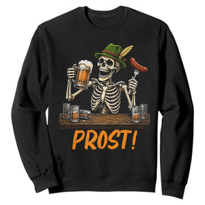 Funny Skeleton Oktoberfest Sweatshirt Prost Beer Lover Bavarian Gift