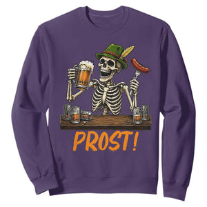 Funny Skeleton Oktoberfest Sweatshirt Prost Beer Lover Bavarian Gift