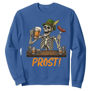 Funny Skeleton Oktoberfest Sweatshirt Prost Beer Lover Bavarian Gift