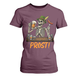 Funny Skeleton Oktoberfest T Shirt For Women Prost Beer Lover Bavarian Gift