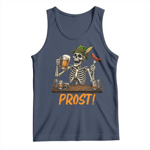 Funny Skeleton Oktoberfest Tank Top Prost Beer Lover Bavarian Gift