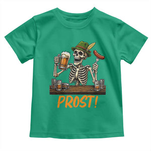 Funny Skeleton Oktoberfest Toddler T Shirt Prost Beer Lover Bavarian Gift