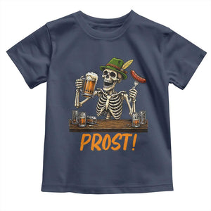 Funny Skeleton Oktoberfest Toddler T Shirt Prost Beer Lover Bavarian Gift
