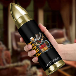 Funny Skeleton Oktoberfest Bullet Tumbler Spooky Prost German Beer Drinker Graphic
