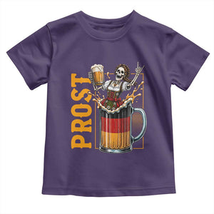 Funny Skeleton Oktoberfest Toddler T Shirt Spooky Prost German Beer Drinker Graphic