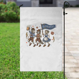 Funny Opossum Raccoon Frog Oktoberfest Beer Graphic Garden Flag Spooky Drinking Team