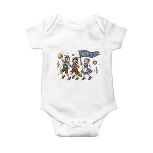Funny Opossum Raccoon Frog Oktoberfest Beer Graphic Baby Onesie Spooky Drinking Team