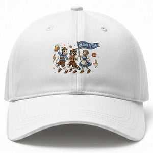 Funny Opossum Raccoon Frog Oktoberfest Beer Graphic Baseball Cap Spooky Drinking Team