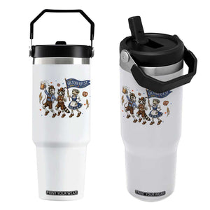 Funny Opossum Raccoon Frog Oktoberfest Beer Graphic Flip Straw Tumbler Spooky Drinking Team TS12 One Size: 30 oz White Print Your Wear