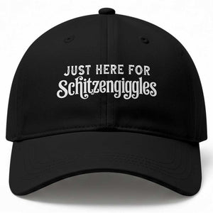 Just Here For Schitzengiggles Baseball Cap German Beer Festival Funny Gift