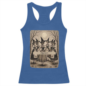 Skeleton Witches Coven Oktoberfest Racerback Tank Top German Dirndl Spooky Beer Festival Gift
