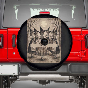 Skeleton Witches Coven Oktoberfest Spare Tire Cover German Dirndl Spooky Beer Festival Gift