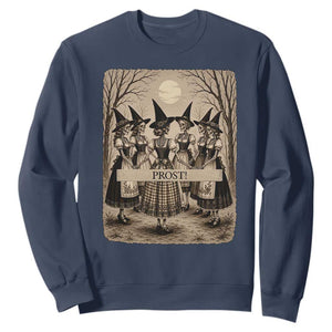 Skeleton Witches Coven Oktoberfest Sweatshirt German Dirndl Spooky Beer Festival Gift