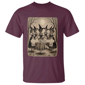 Skeleton Witches Coven Oktoberfest T Shirt German Dirndl Spooky Beer Festival Gift