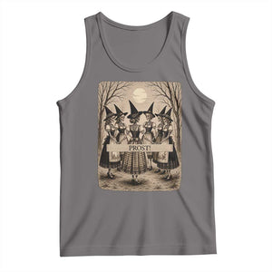 Skeleton Witches Coven Oktoberfest Tank Top German Dirndl Spooky Beer Festival Gift