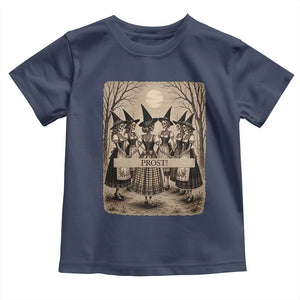 Skeleton Witches Coven Oktoberfest Toddler T Shirt German Dirndl Spooky Beer Festival Gift