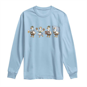 Silly Goose Oktoberfest Long Sleeve Shirt Cute Bavarian Beer Festival Animal Humor
