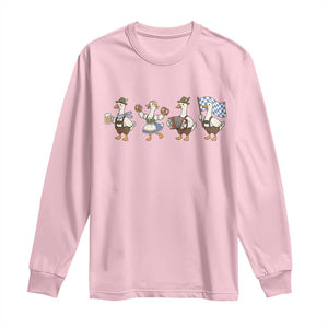 Silly Goose Oktoberfest Long Sleeve Shirt Cute Bavarian Beer Festival Animal Humor