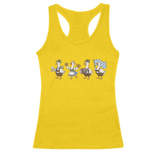 Silly Goose Oktoberfest Racerback Tank Top Cute Bavarian Beer Festival Animal Humor