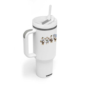 Silly Goose Oktoberfest Tumbler With Handle Cute Bavarian Beer Festival Animal Humor