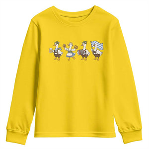 Silly Goose Oktoberfest Youth Sweatshirt Cute Bavarian Beer Festival Animal Humor
