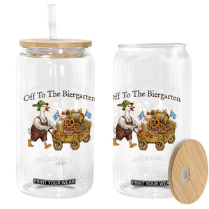 Funny Goose German Beer Festival Glass Can Off To The Biergarten