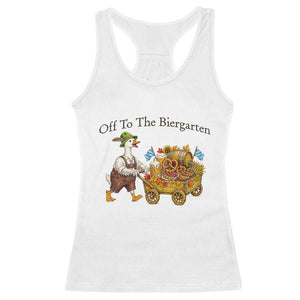 Funny Goose German Beer Festival Racerback Tank Top Off To The Biergarten