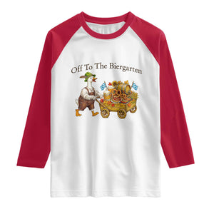 Funny Goose German Beer Festival Raglan Shirt Off To The Biergarten