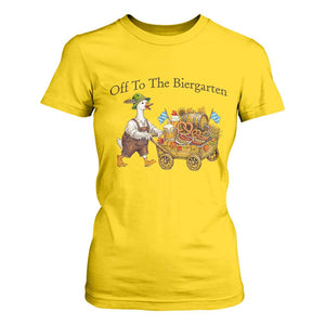 Funny Goose German Beer Festival T Shirt For Women Off To The Biergarten
