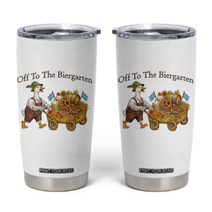 Funny Goose German Beer Festival Tumbler Cup Off To The Biergarten