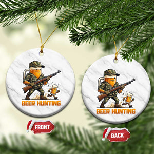 Beer Hunting Season Open Ceramic Ornament Beer Hunter Brew Lover Humor