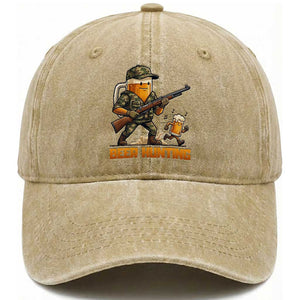 Beer Hunting Season Open Washed Cotton Baseball Cap Beer Hunter Brew Lover Humor