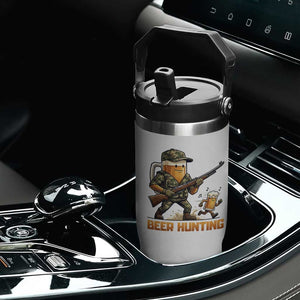 Beer Hunting Season Open Flip Straw Tumbler Beer Hunter Brew Lover Humor
