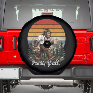 Prost Yall Bigfoot Spare Tire Cover Vintage Oktoberfest Beer Lover Sasquatch Gift
