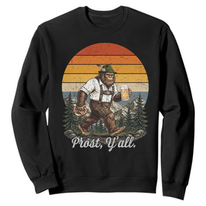 Prost Yall Bigfoot Sweatshirt Vintage Oktoberfest Beer Lover Sasquatch Gift