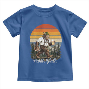 Prost Yall Bigfoot Toddler T Shirt Vintage Oktoberfest Beer Lover Sasquatch Gift